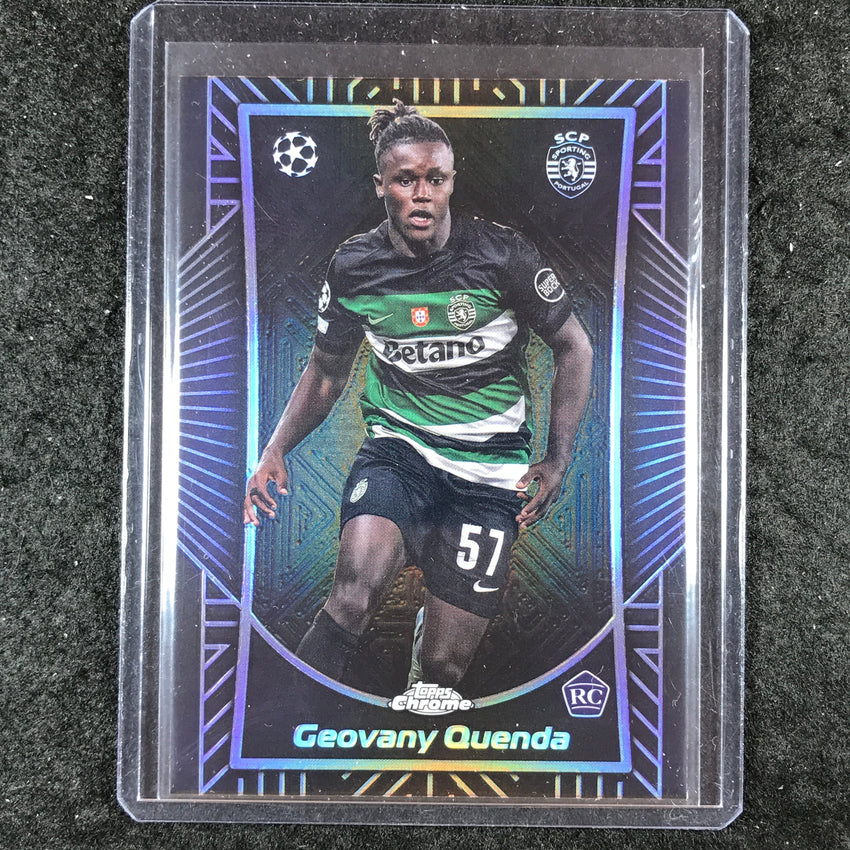 2024-25 Topps Chrome UEFA Club Comp GEOVANY QUENDA Shadow Etch Rookie SP #13