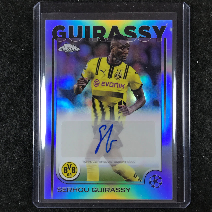 2024-25 Topps Chrome UEFA Club Comp SERHOU GUIRASSY Chrome Auto Base #GY