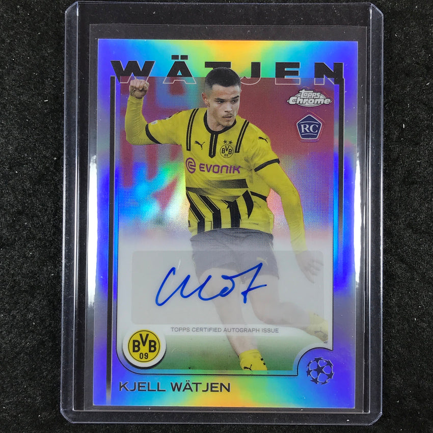 2024-25 Topps Chrome UEFA Club Comp KJELL WATJEN Chrome Auto Base #KW