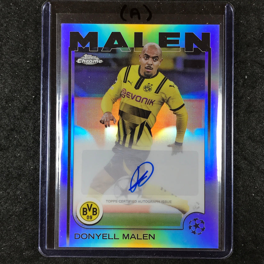 2024-25 Topps Chrome UEFA Club Comp DONYELL MALEN Chrome Auto Base #DM (A)