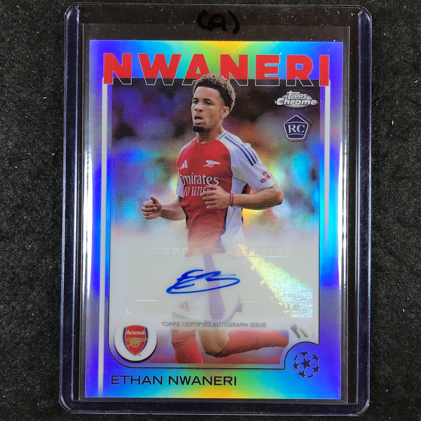 2024-25 Topps Chrome UEFA Club Comp ETHAN NWANERI Rookie Auto Base #EN (A)