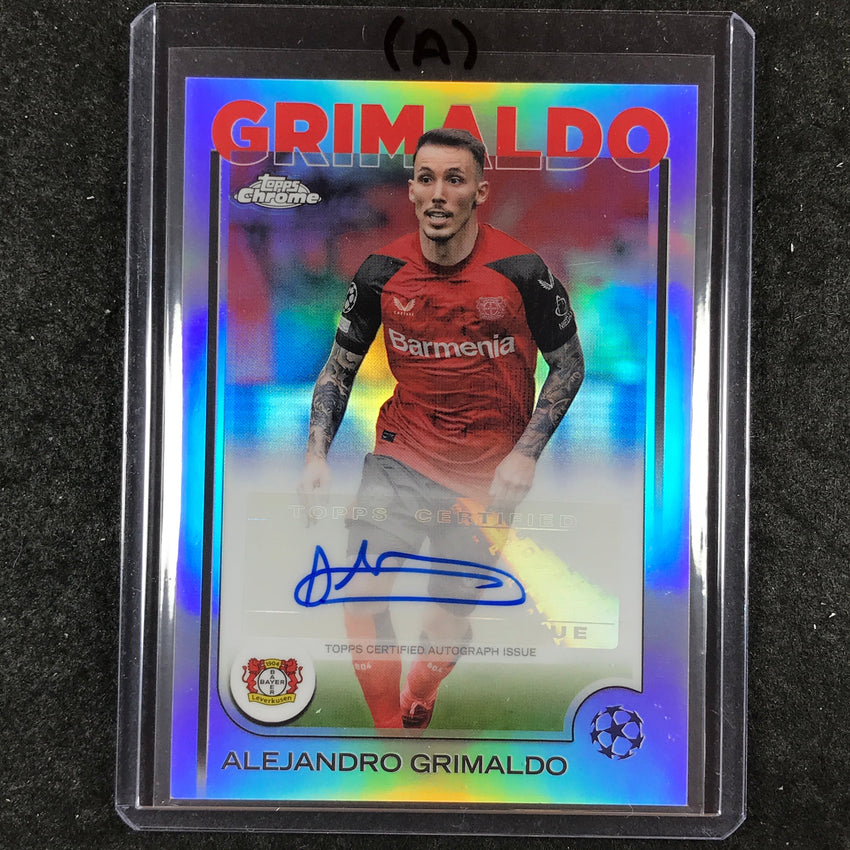 2024-25 Topps Chrome UEFA Club Comp ALEJANDRO GRIMALDO Chrome Auto Base #GR (A)