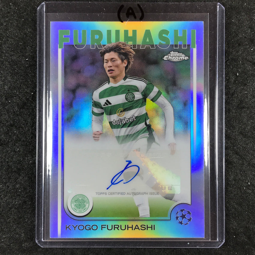 2024-25 Topps Chrome UEFA Club Comp KYOGO FURUHASHI Chrome Auto Base #KF (A)