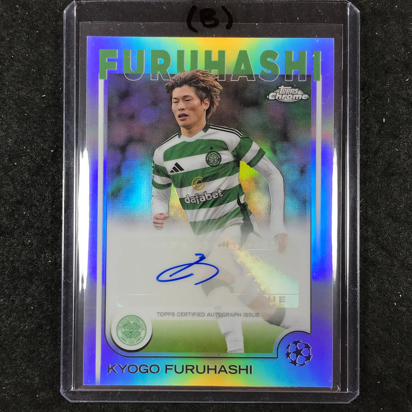 2024-25 Topps Chrome UEFA Club Comp KYOGO FURUHASHI Chrome Auto Base #KF (B)