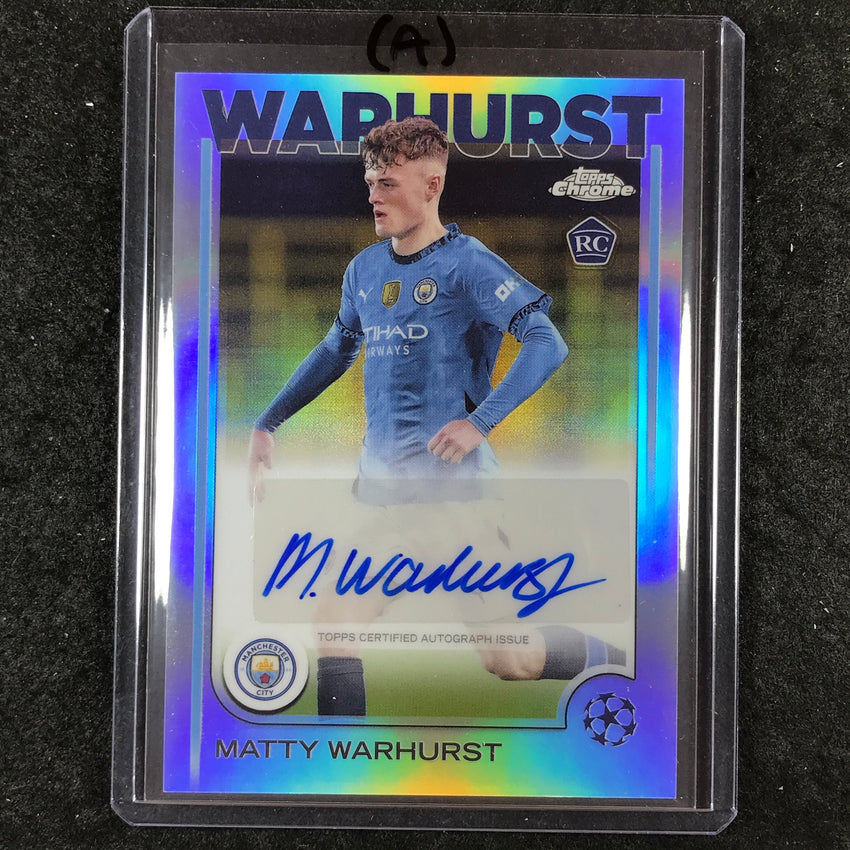 2024-25 Topps Chrome UEFA Club Comp MATTY WARHURST Rookie Auto Base #MW (A)