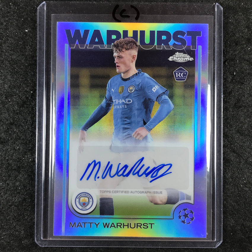 2024-25 Topps Chrome UEFA Club Comp MATTY WARHURST Rookie Auto Base #MW (C)