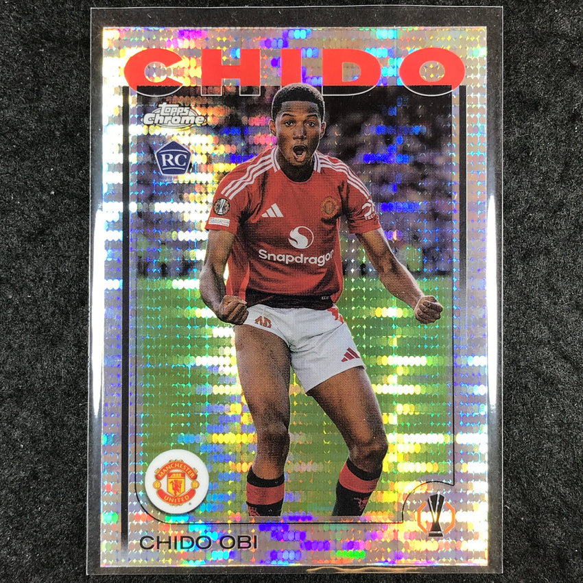 2024-25 Topps Chrome UEFA Club Comp CHIDO OBI Base Rookie Pulsar #14