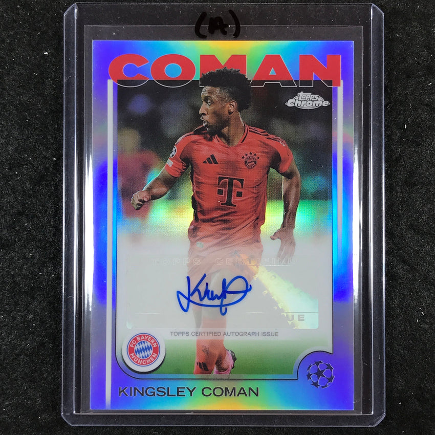 2024-25 Topps Chrome UEFA Club Comp KINGSLEY COMAN Chrome Auto Base #KC (A)