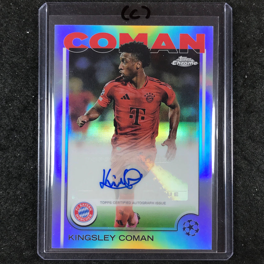 2024-25 Topps Chrome UEFA Club Comp KINGSLEY COMAN Chrome Auto Base #KC (C)