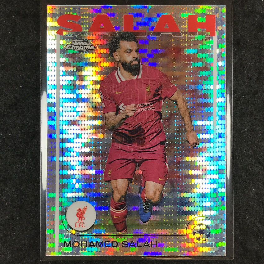 2024-25 Topps Chrome UEFA Club Comp MOHAMED SALAH Base Pulsar #87