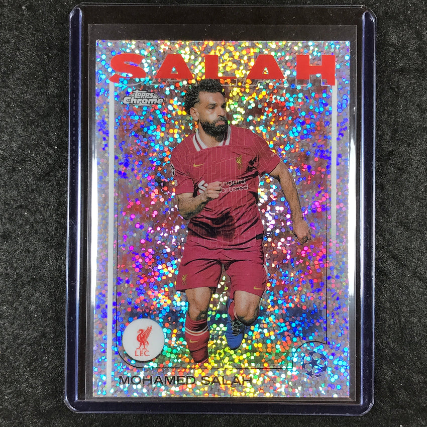 2024-25 Topps Chrome UEFA Club Comp MOHAMED SALAH Base Speckle #87