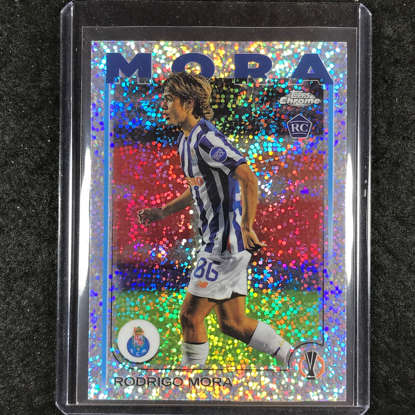 2024-25 Topps Chrome UEFA Club Comp RODRIGO MORA Base Rookie Speckle #137