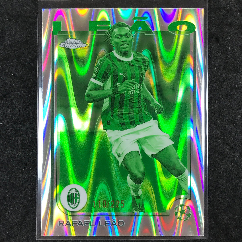 2024-25 Topps Chrome UEFA Club Comp RAFAEL LEAO Night Vision RayWave /225 #11