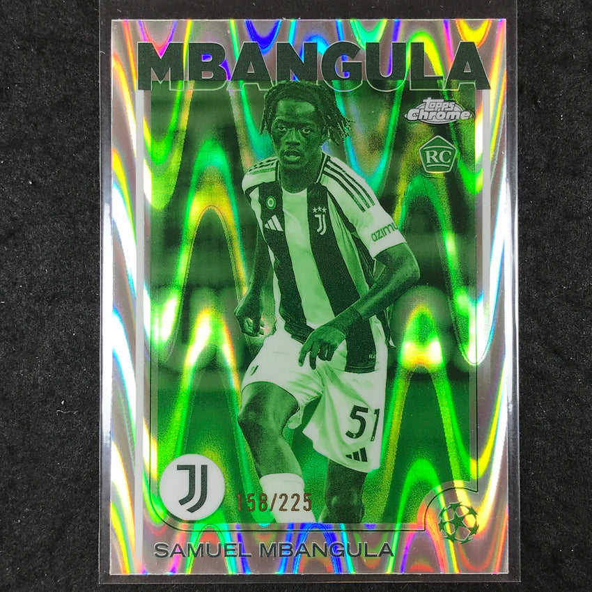 2024-25 Topps Chrome UEFA Club Comp SAMUEL MBANGULA Rookie Night Vision /225 #12