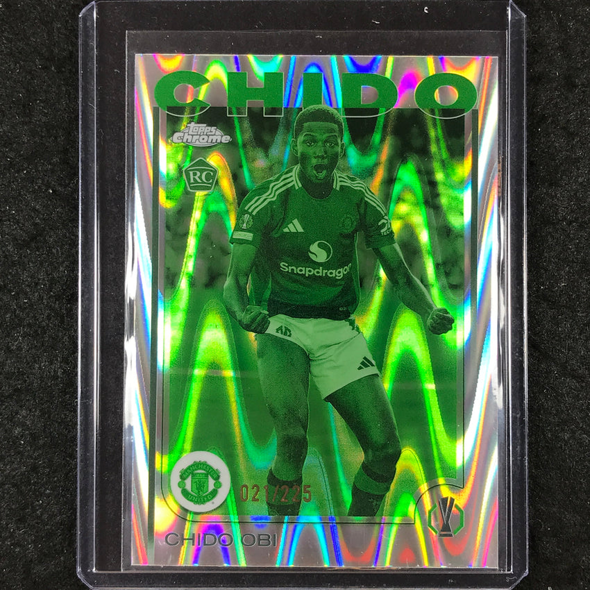 2024-25 Topps Chrome UEFA Club Comp CHIDO OBI Rookie Night Vision /225 #14
