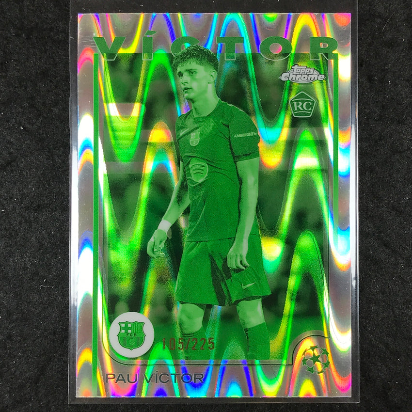 2024-25 Topps Chrome UEFA Club Comp PAU VICTOR Rookie Night Vision /225 #16