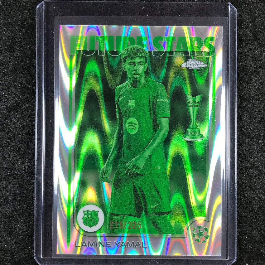 2024-25 Topps Chrome UEFA Club Comp LAMINE YAMAL Future Stars Night Vision /225