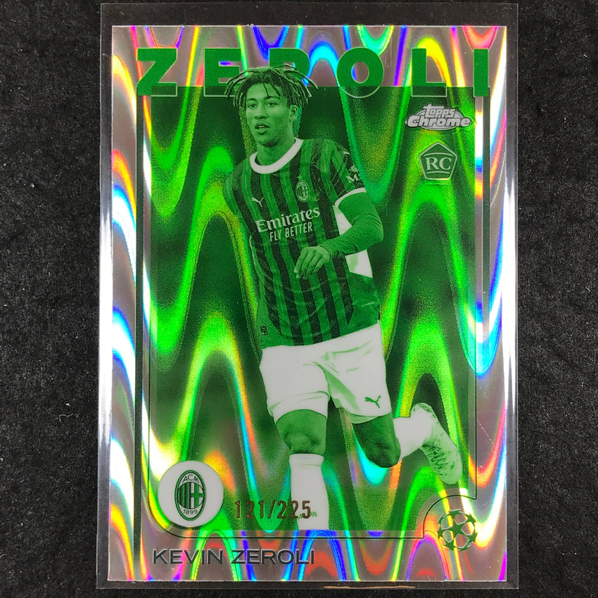 2024-25 Topps Chrome UEFA Club Comp KEVIN ZEROLI Rookie Night Vision /225 #34