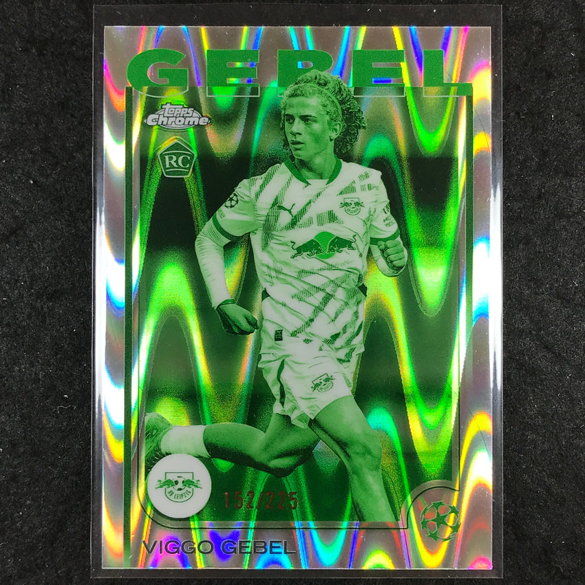 2024-25 Topps Chrome UEFA Club Comp VIGGO GEBEL Rookie Night Vision /225 #40