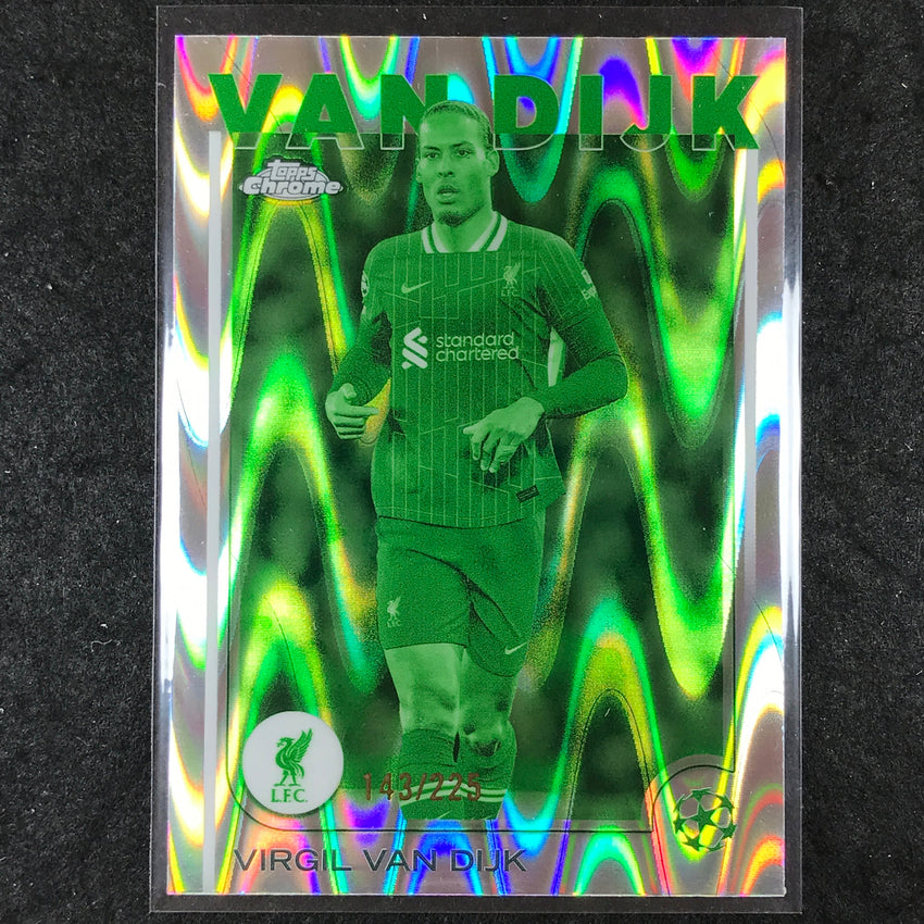 2024-25 Topps Chrome UEFA Club Comp VIRGIL VAN DIJK Night Vision /225 #44