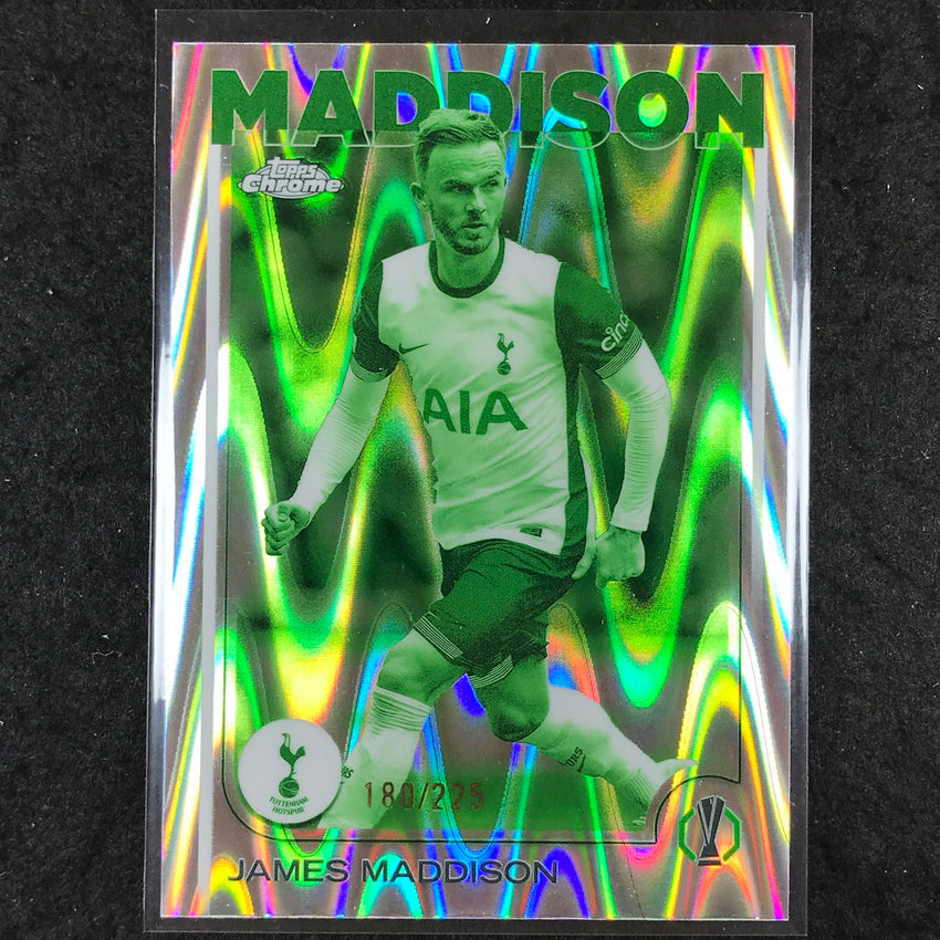 2024-25 Topps Chrome UEFA Club Comp JAMES MADDISON Night Vision RayWave /225 #45