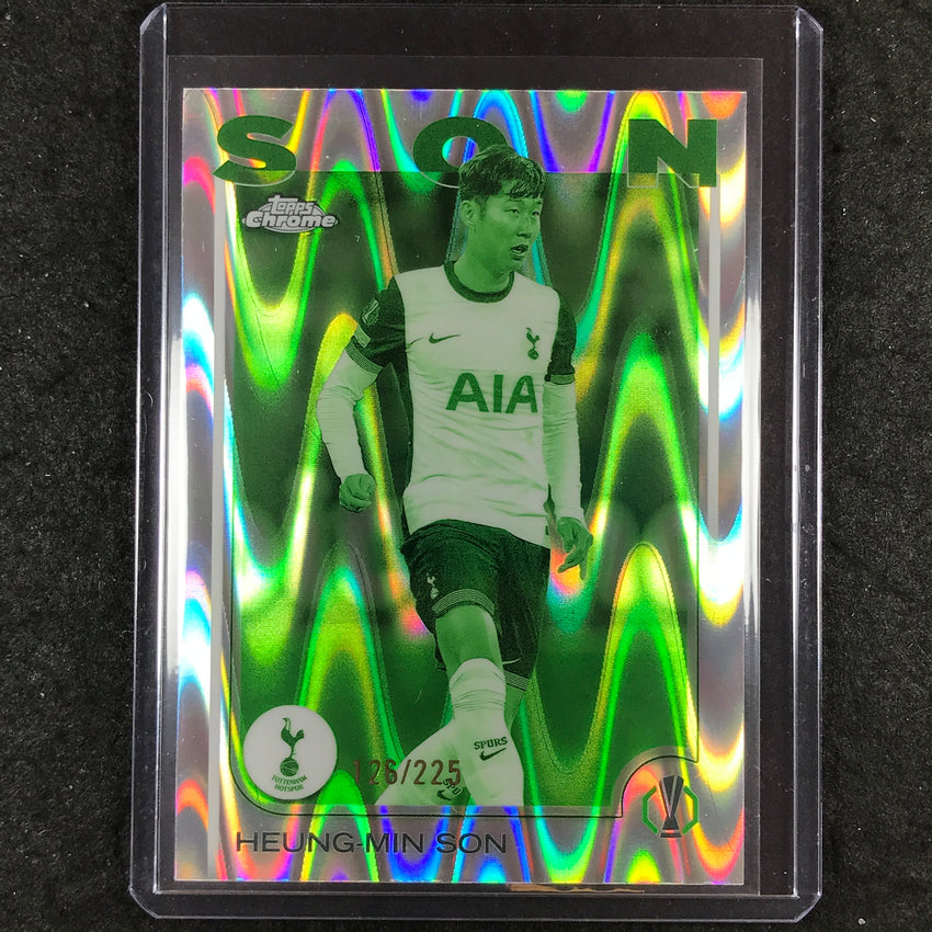 2024-25 Topps Chrome UEFA Club Comp HEUNG-MIN SON Night Vision RayWave /225 #68