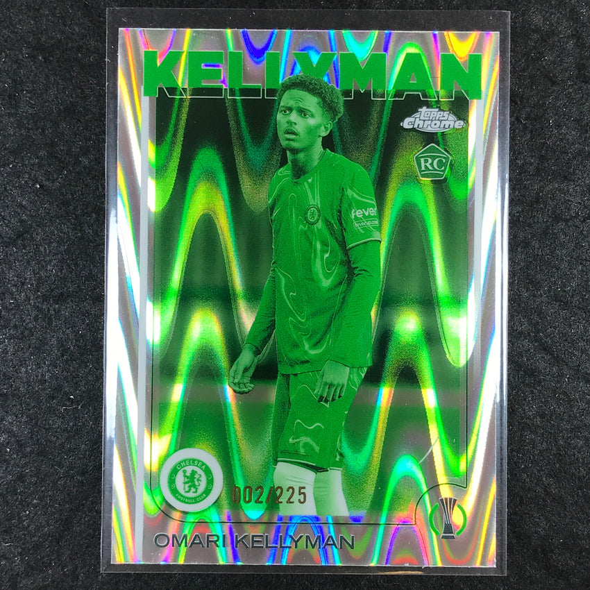 2024-25 Topps Chrome UEFA Club Comp OMARI KELLYMAN Rookie Night Vision /225 #106