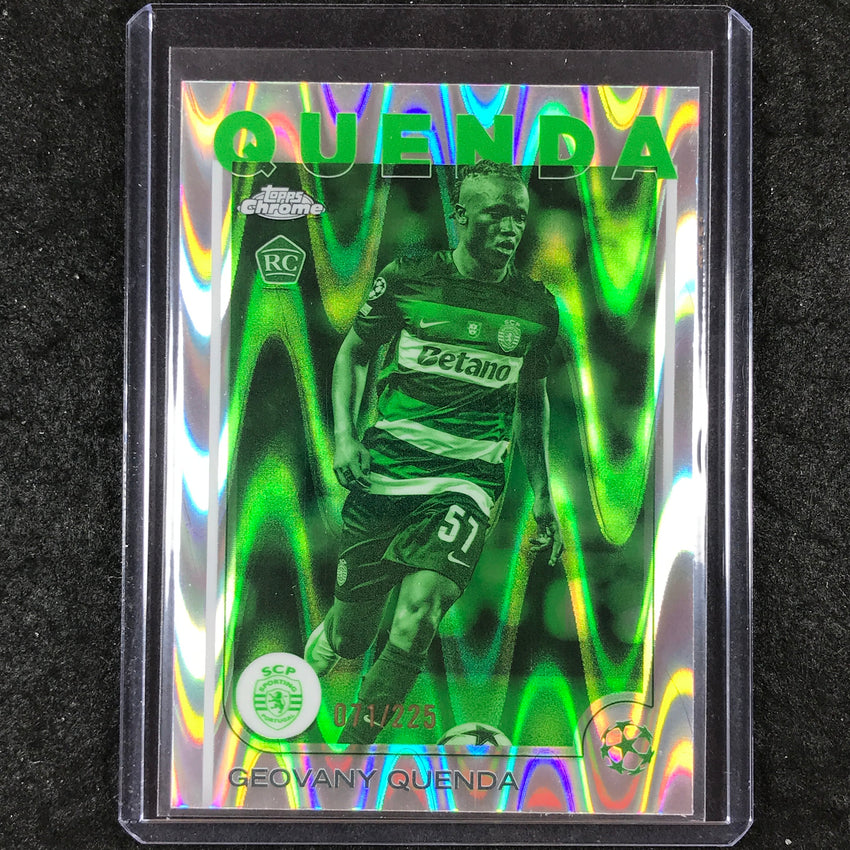 2024-25 Topps Chrome UEFA Club Comp GEOVANY QUENDA Rookie Night Vision /225 #108