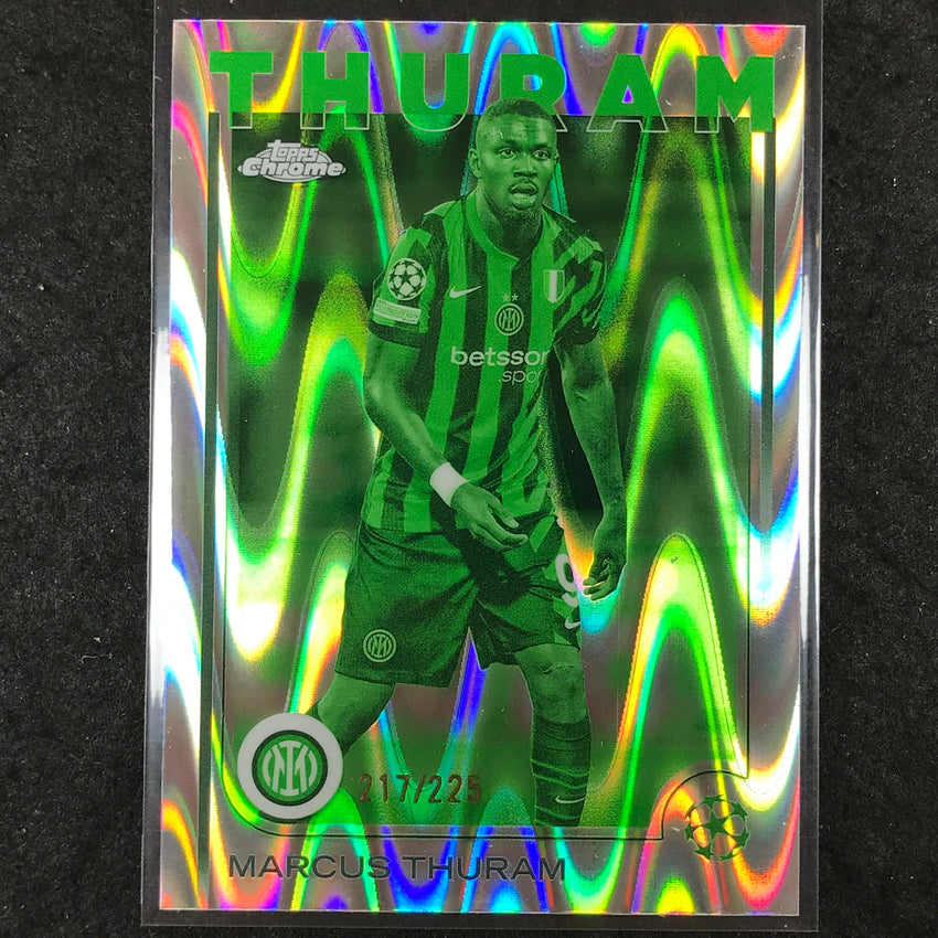 2024-25 Topps Chrome UEFA Club Comp MARCUS THURAM Night Vision RayWave /225 #111