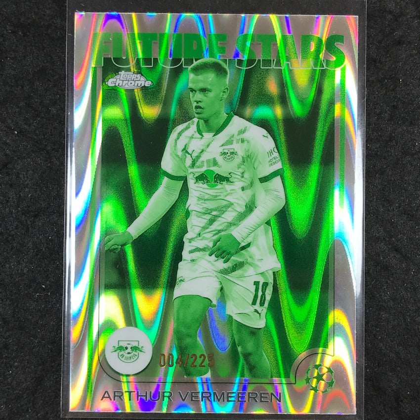 2024-25 Topps Chrome UEFA Club Comp VERMEEREN Future Star Night Vision /225 #135