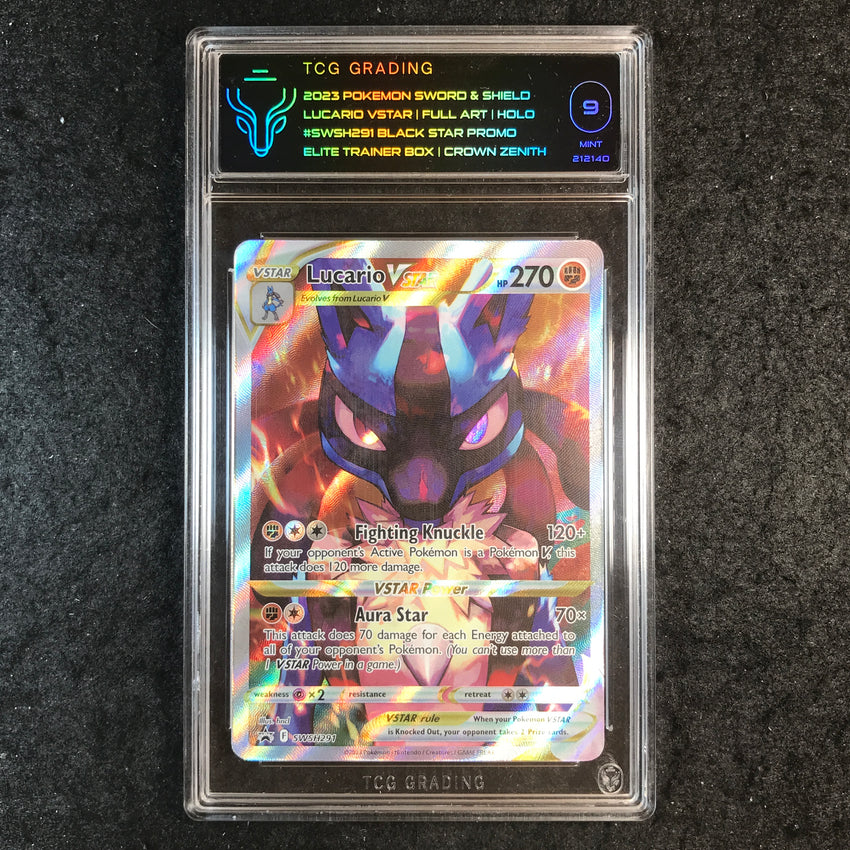 TCG 9 Lucario VMAX - SWSH291 - Crown Zenith Elite Trainer Box Promo 140