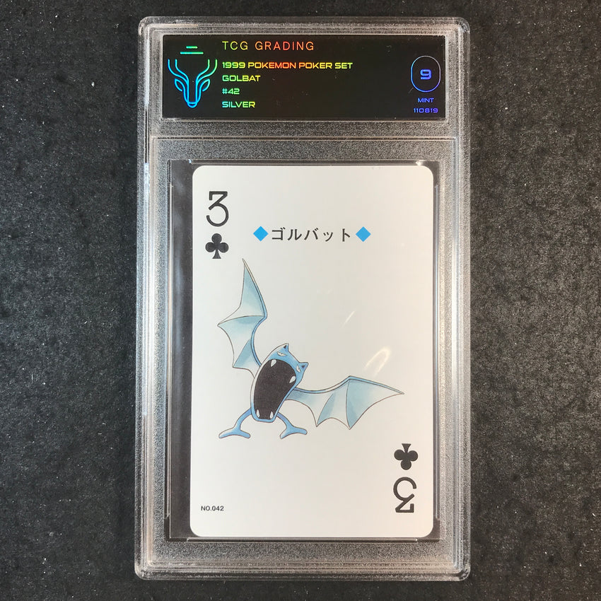 TCG 9 Golbat #42 1999 japanese Poker Set Silver 819