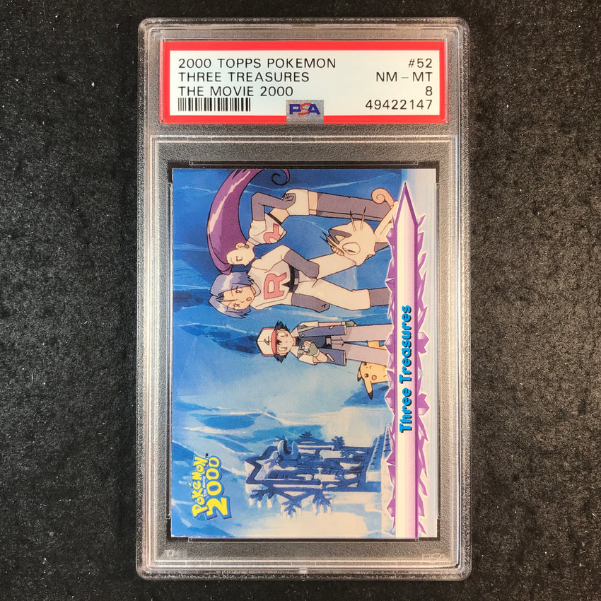 PSA 8 Three Treasures - #52 Topps Three Treasures Pokemon The Movie 2000 147