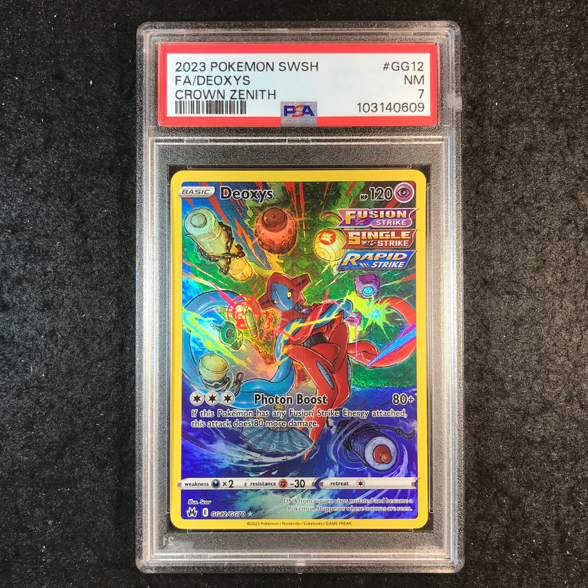 PSA 7 Deoxys - GG12/GG70 - Galarian Gallery Crown Zenith 609