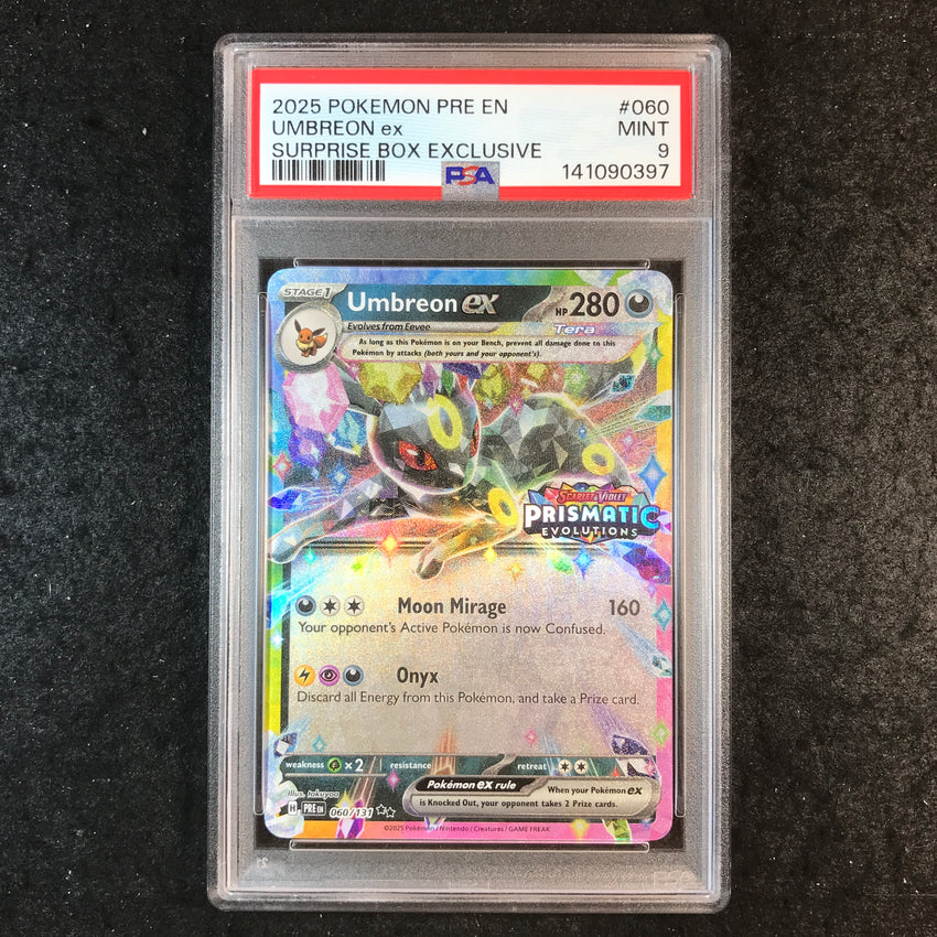 PSA 9 Umbreon ex - 060/131 - Surprise Box Promo Prismatic Evolutions 397