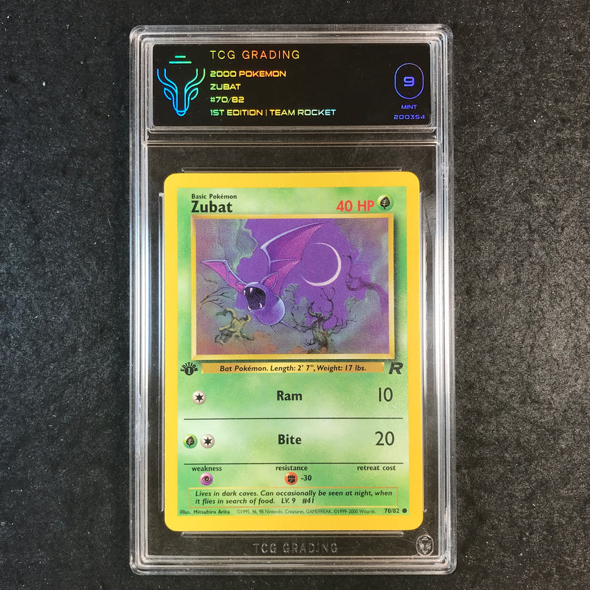 TCG 9 Zubat - 70/82 - 2000 Team Rocket 1st Edition 354