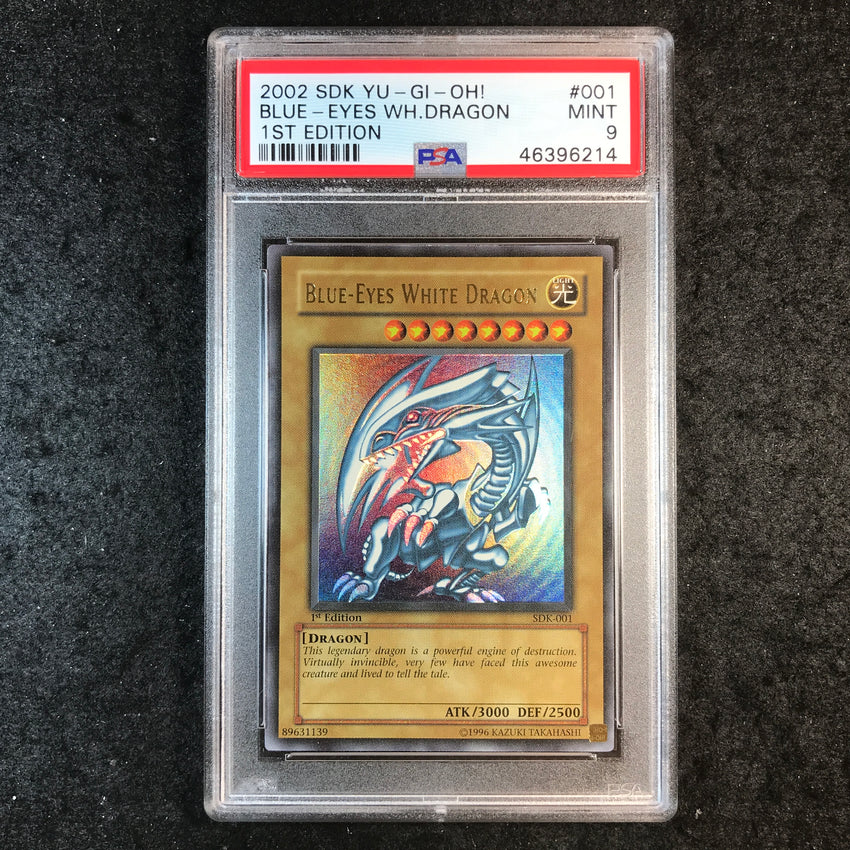 PSA 9 Blue-Eyes White Dragon - SDK-001 - Starter Deck Kaiba 1st Edition NA 214
