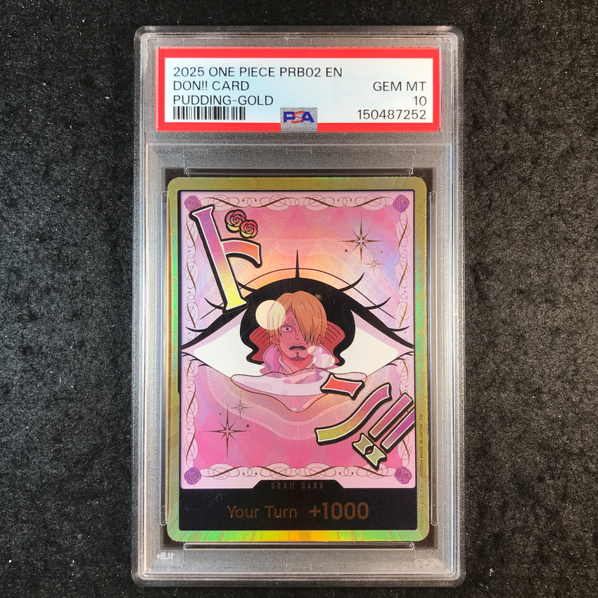 PSA 10 Pudding Gold Don!! PRB02 Alternate Art Don!! One Piece 252