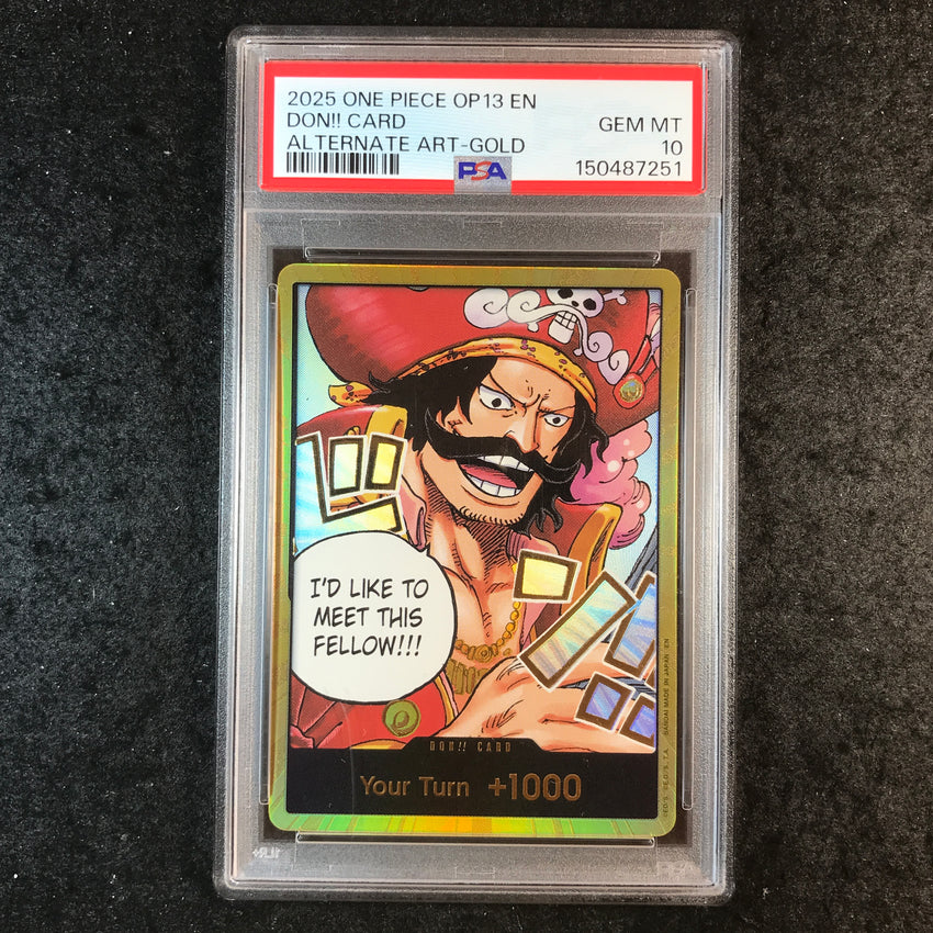 PSA 10 Alternate Art Don!! OP13 Alternate Art Don!! One Piece 251