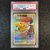 PSA 10 Pikachu - 241/236 - Secret Rare Cosmic Eclipse 710