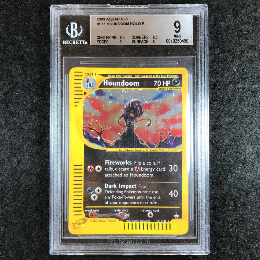 BGS 9 Houndoom - H11/H32 - Holo Pokemon 2003 Aquapolis 498