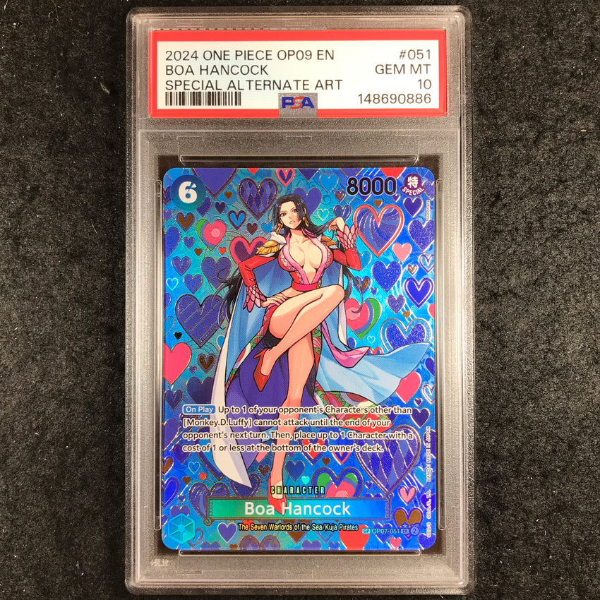 PSA 10 Boa Hancock OP07-051 - SP One Piece OP-09 Emperors in the New World 886
