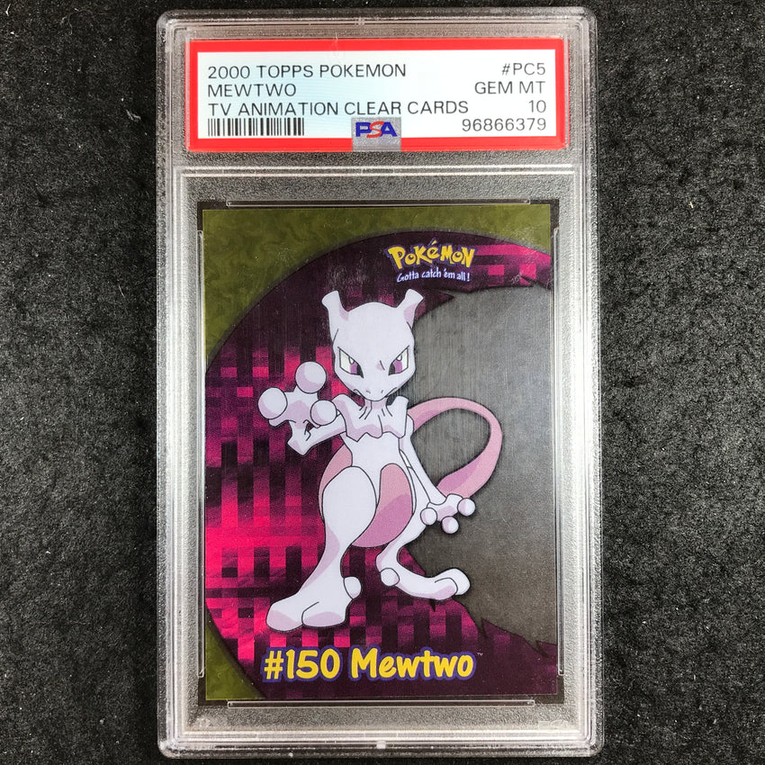 PSA 10 Mewtwo #PC5 2000 Topps Pokemon TV Animation Clear Card 379