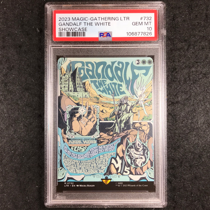 PSA 10 Gandalf the White #732 - Showcase Poster Magic Lord of the Rings 826