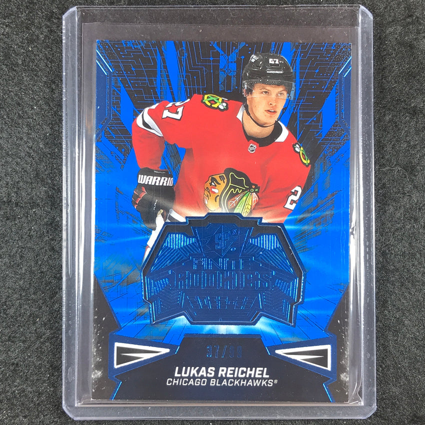 2022-23 SPx NHL LUKAS REICHEL Finite Rookies Platinum 37/99