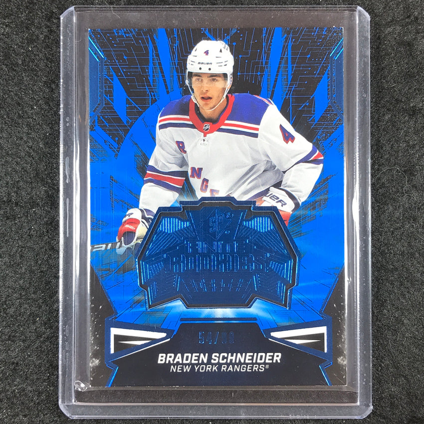 2022-23 SPx NHL BRADEN SCHNEIDER Finite Rookies Platinum 54/99