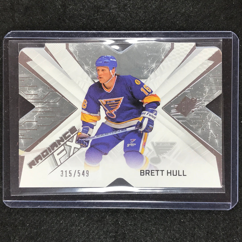 2022-23 SPx NHL BRETT HULL Radiance FX Veteran Silver 315/549 #8