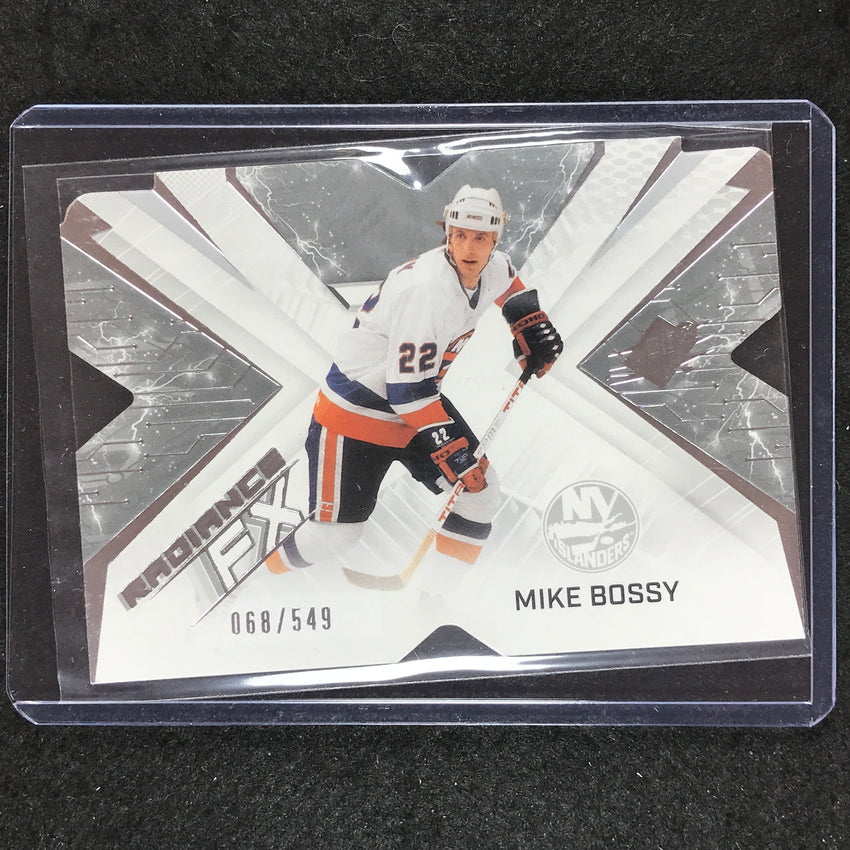 2022-23 SPx NHL MIKE BOSSY Radiance FX Veteran Silver 68/549 #15