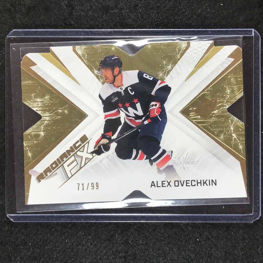 2022-23 SPx NHL ALEX OVECHKIN Radiance FX Veteran Gold 71/99 #59