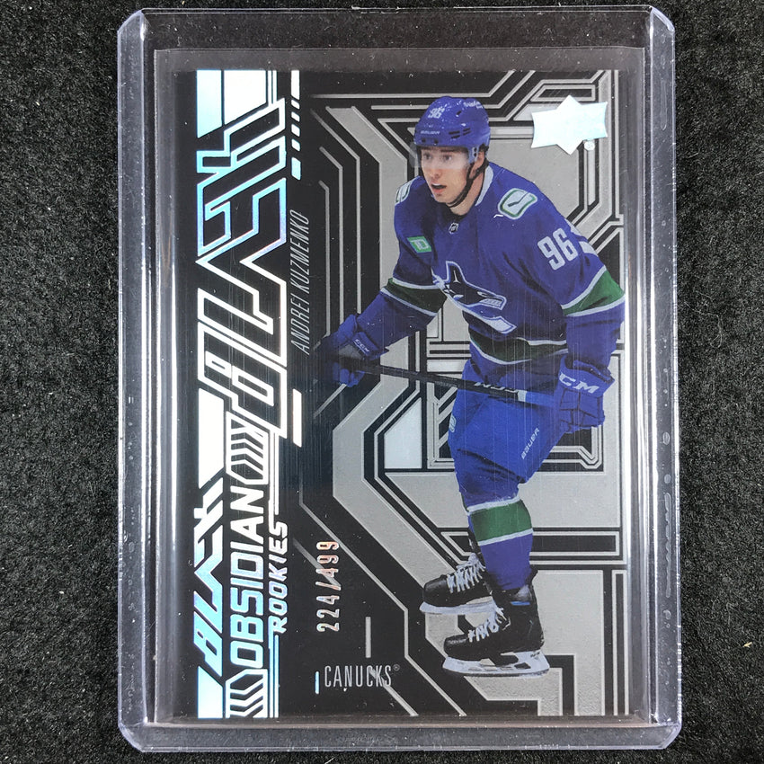 2022-23 SPx NHL ANDREI KUZMENKO UD Black Obsidian Rookie Base 224/499 #24